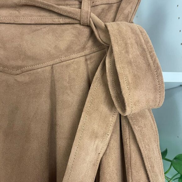 Anthropologie Faux Suede  A-Line Skirt - Picture 3 of 6